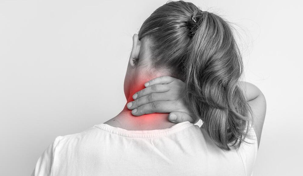 Neck pain due to osteochondrosis